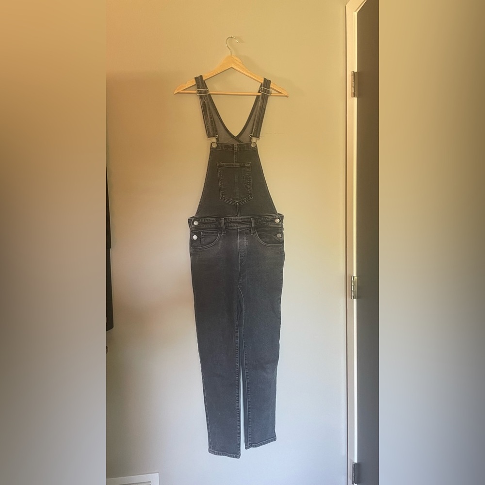 Levi's Washed Black Denim Overalls